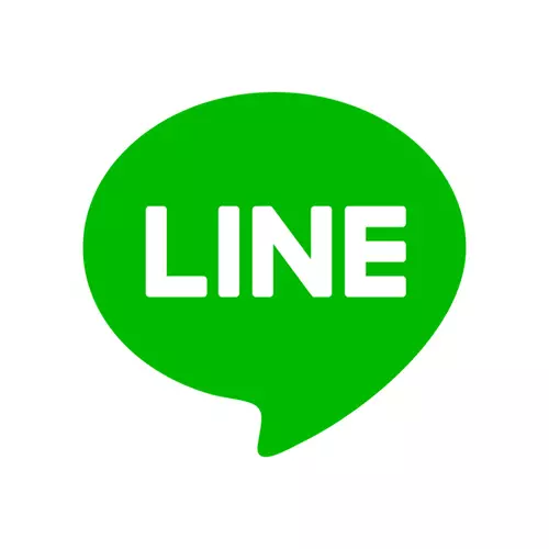 上門按摩平台中 LINE 的按鍵圖標